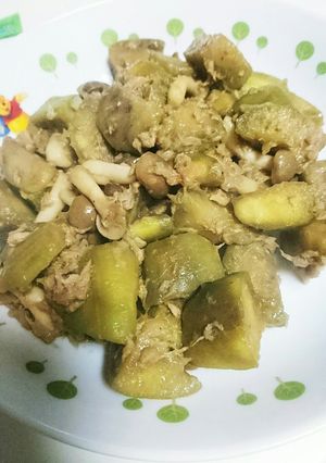 なすとしめじとツナの炒め物-レシピのメイン写真