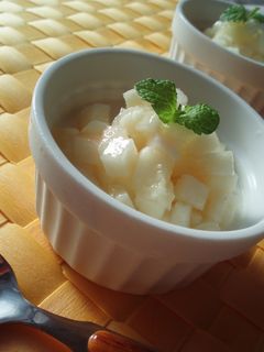 モモミルクプリン-レシピのメイン写真