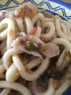 簡単焼きうどん!めかぶ 梅干 生姜焼きで-レシピのメイン写真