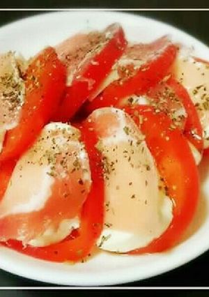 お豆腐でカプレーゼ-レシピのメイン写真