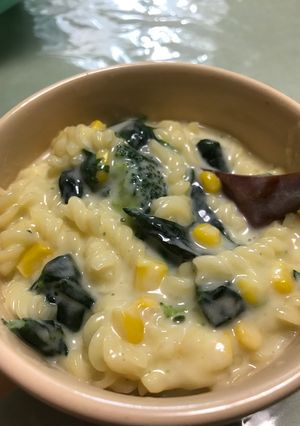 超時短！スープの素でクリームパスタ-レシピのメイン写真