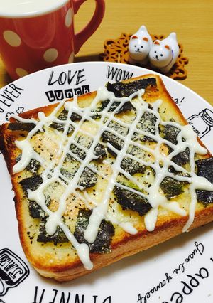 海苔チーズマヨトースト-レシピのメイン写真
