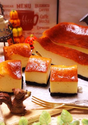 ギリシャヨーグルトでベイクドチーズケーキ-レシピのメイン写真