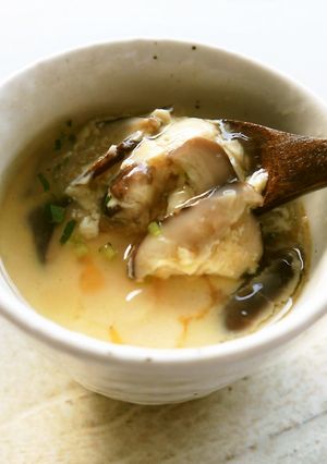 椎茸の旨味が効いた豆乳蒸しあんかけ-レシピのメイン写真
