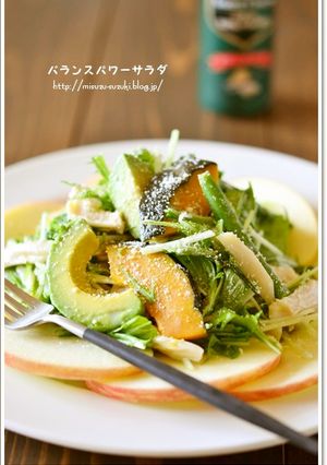 秋野菜のホットバランスパワーサラダ-レシピのメイン写真