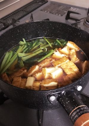 厚揚げと小松菜の簡単煮♡-レシピのメイン写真