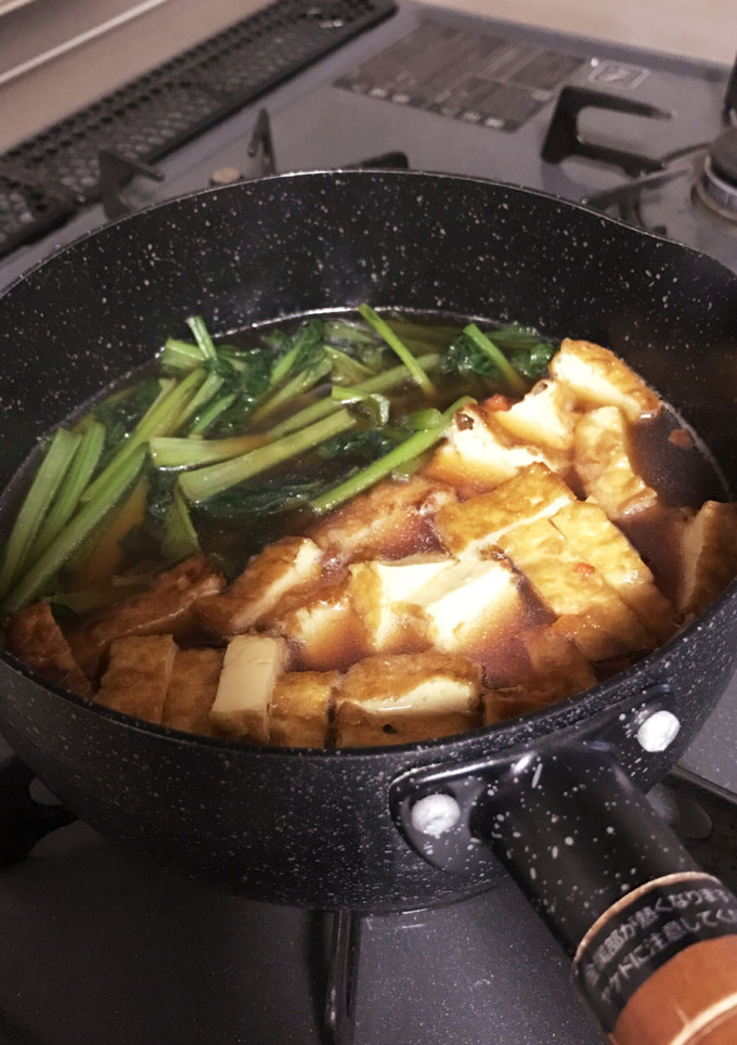 厚揚げと小松菜の簡単煮♡-レシピのメイン写真