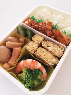毎日男弁当⁂厚揚げの麻婆豆腐風弁当-レシピのメイン写真