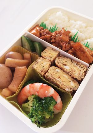 毎日男弁当⁂厚揚げの麻婆豆腐風弁当-レシピのメイン写真