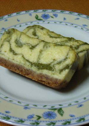 抹茶マーブルチーズケーキ(ベイクド)-レシピのメイン写真