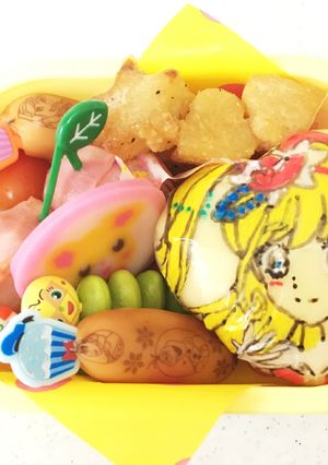 3歳児キュアミラクルのおにぎり弁当-レシピのメイン写真