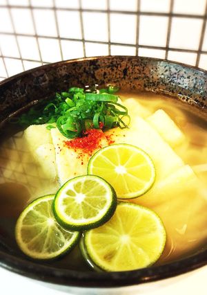 ランチ♡温かいきつねうどん すだち 入り-レシピのメイン写真
