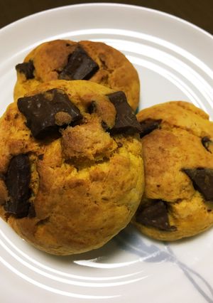 HMで簡単に作れるかぼちゃチョコスコーン-レシピのメイン写真