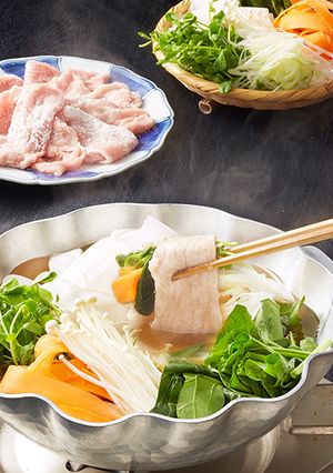 とろみが増す！緑鮮やか翡翠しゃぶしゃぶ-レシピのメイン写真