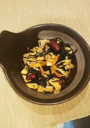 簡単ボリュームアップ！芽ひじきと豆の煮物-レシピのメイン写真