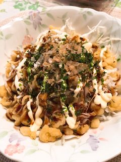 簡単で美味しいお好み焼きサラダ!!-レシピのメイン写真