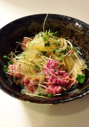 食用菊のしらたきサラダ-レシピのメイン写真