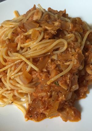 手抜き★ツナ缶とトマトジュースパスタ-レシピのメイン写真