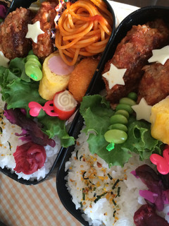 高校生お弁当!ハンバーグお弁当-レシピのメイン写真