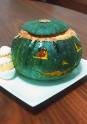 ハロウィンかぼちゃのジャックオランタン-レシピのメイン写真