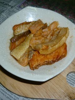 バター醤油味の鮭あら焼き鮭のタパス-レシピのメイン写真