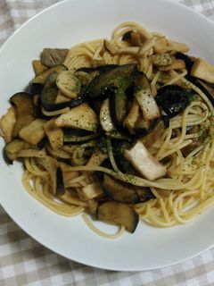 なすときのこのバターしょうゆパスタ-レシピのメイン写真