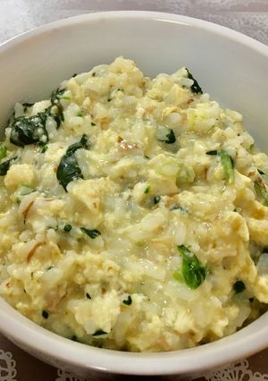 豆腐と卵の雑炊-レシピのメイン写真