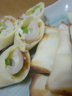 枝豆とちくわの春巻き-レシピのメイン写真