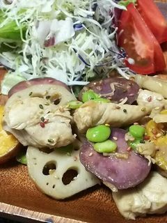 ご飯がススム!チキンと根菜のガリバタ炒め-レシピのメイン写真