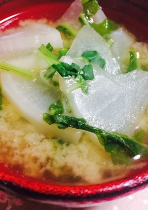 大根の葉でほっこり♡あったか味噌汁-レシピのメイン写真