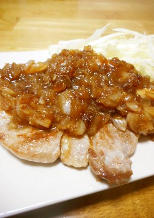 ポークステーキたまねぎソース-レシピのメイン写真