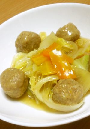 肉団子とキャベツの中華煮込み-レシピのメイン写真