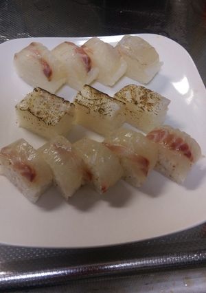 鯛の押し寿司-レシピのメイン写真