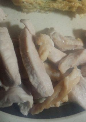 鳥胸肉のレンジ蒸し　レンジ-レシピのメイン写真