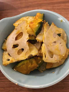 南瓜と蓮根のきんぴら-レシピのメイン写真