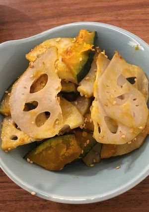南瓜と蓮根のきんぴら-レシピのメイン写真