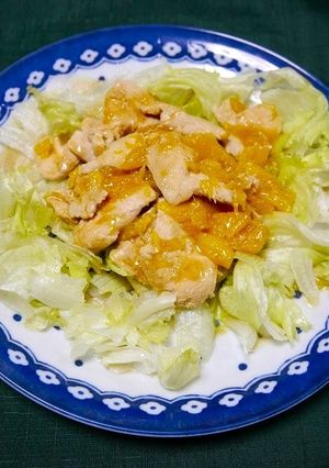 プチ糖質制限！ムネ肉のオレンジ醤油煮-レシピのメイン写真