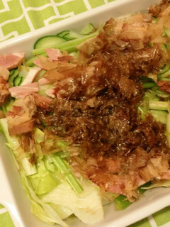 茂サラダ 鰹節とお醤油のドレッシング-レシピのメイン写真