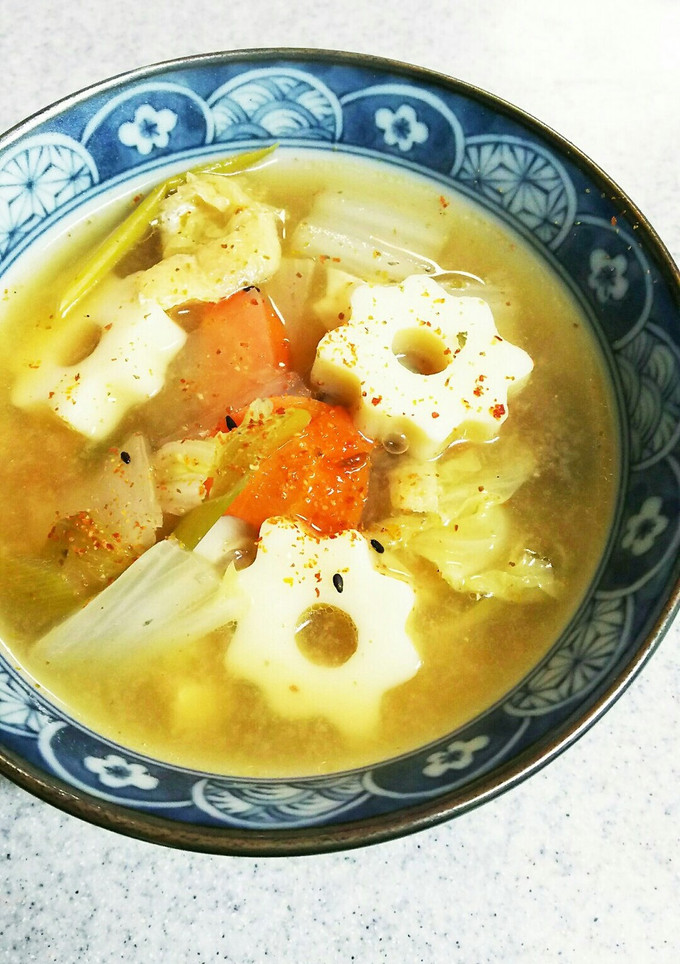 ちくわぶで♡野菜たっぷりすいとん汁風-レシピのメイン写真
