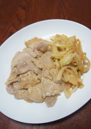 豚肉ロース、梨入り焼き肉のタレで柔らか-レシピのメイン写真