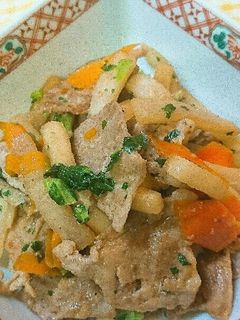 ☆大根と豚肉のかつおポン酢炒め‼︎-レシピのメイン写真