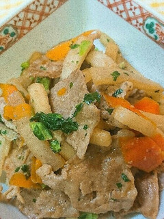 ☆大根と豚肉のかつおポン酢炒め‼︎-レシピのメイン写真