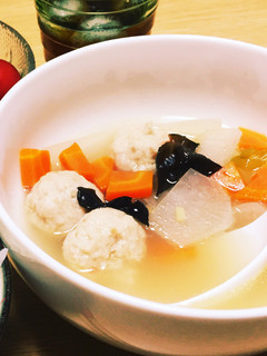 根菜たっぷり!おふくろの味鶏団子スープ-レシピのメイン写真