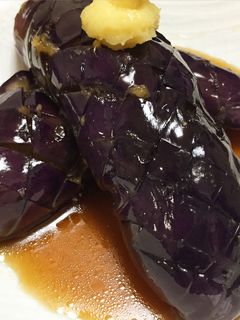 *レンジだけで簡単茄子の煮びたし風*-レシピのメイン写真