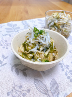 簡単副菜♪切干大根とめかぶのさっぱり和え-レシピのメイン写真