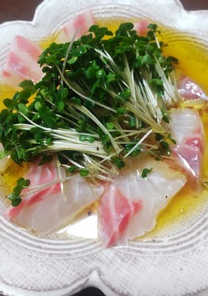 鯛のカルパッチョ-レシピのメイン写真