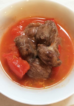 超カンタン！砂肝のトマト煮-レシピのメイン写真
