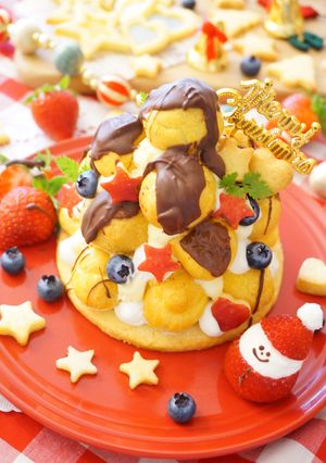 簡単華やか★クリスマスにクロカンブッシュ-レシピのメイン写真