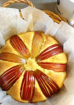 グラハムを敷いたアップルケーキ-レシピのメイン写真