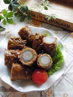 煮込むだけ!豚肉のごぼう巻き 味噌煮込み-レシピのメイン写真